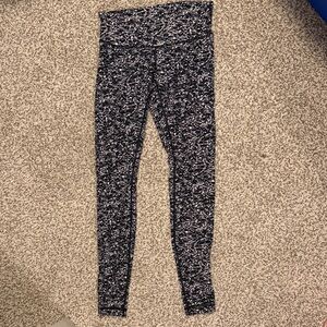 Black and White lulu lemon Leggings